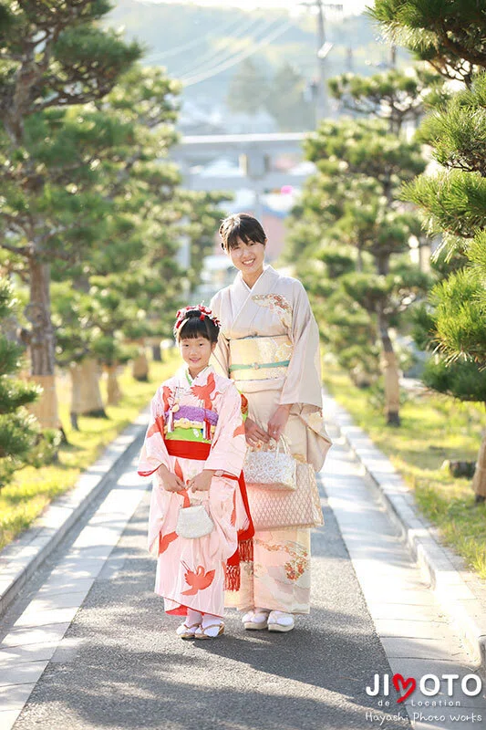 杵築神社で七五三出張撮影