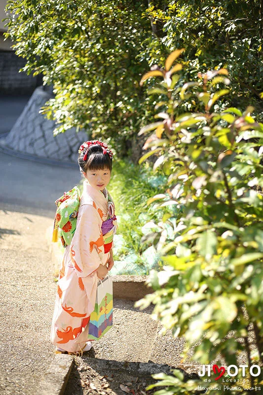 杵築神社で七五三出張撮影