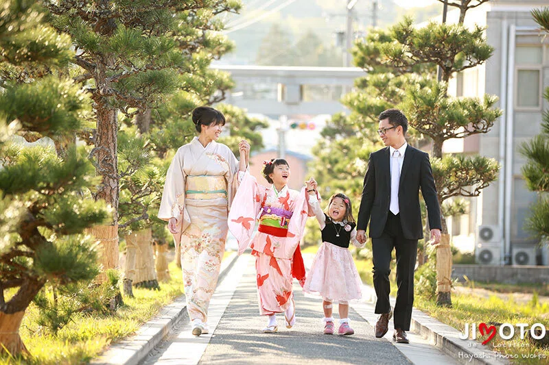 杵築神社で七五三出張撮影