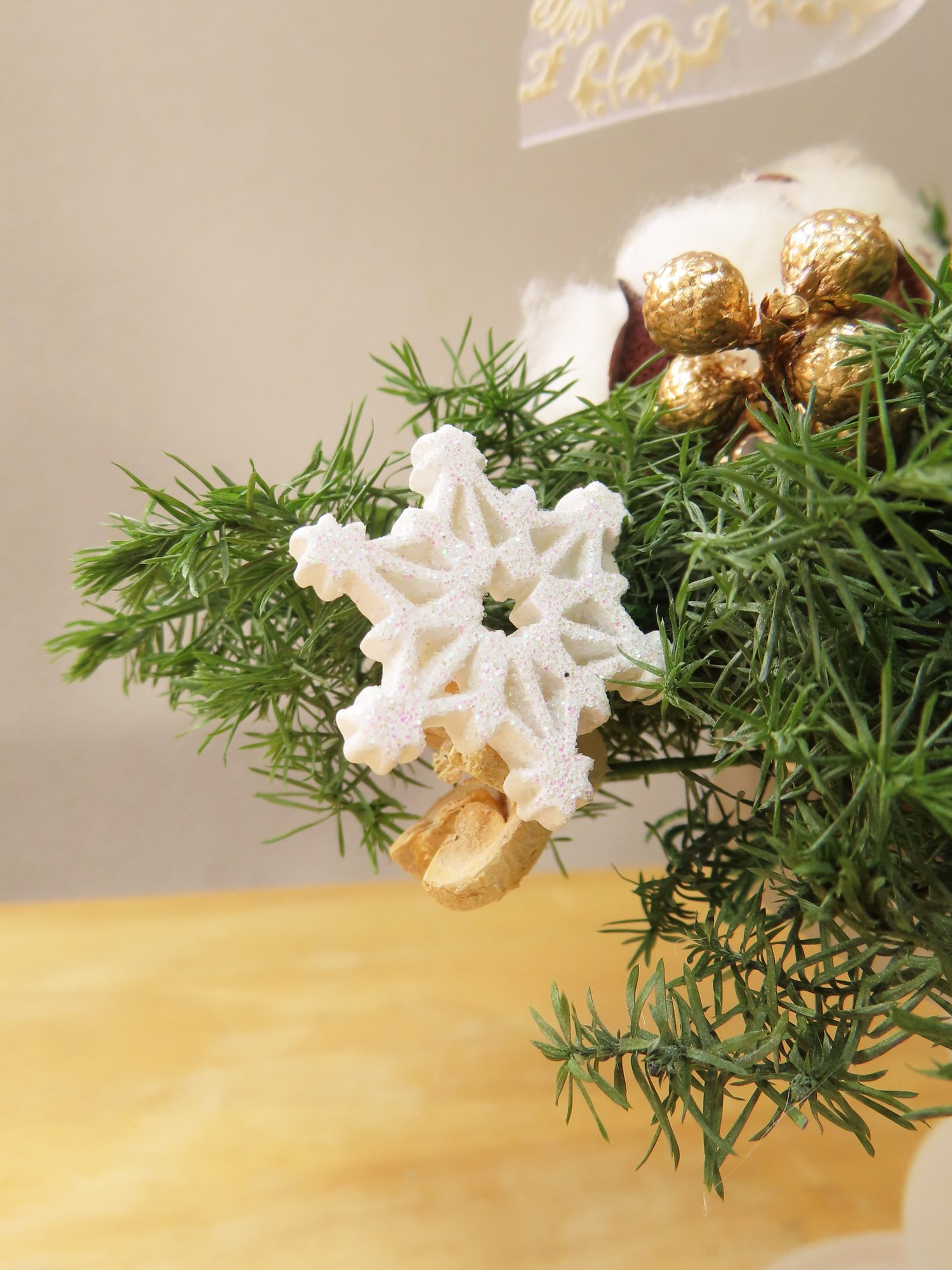 花と日々】11月作品「クリスマスキャンドルアレンジメント」｜花