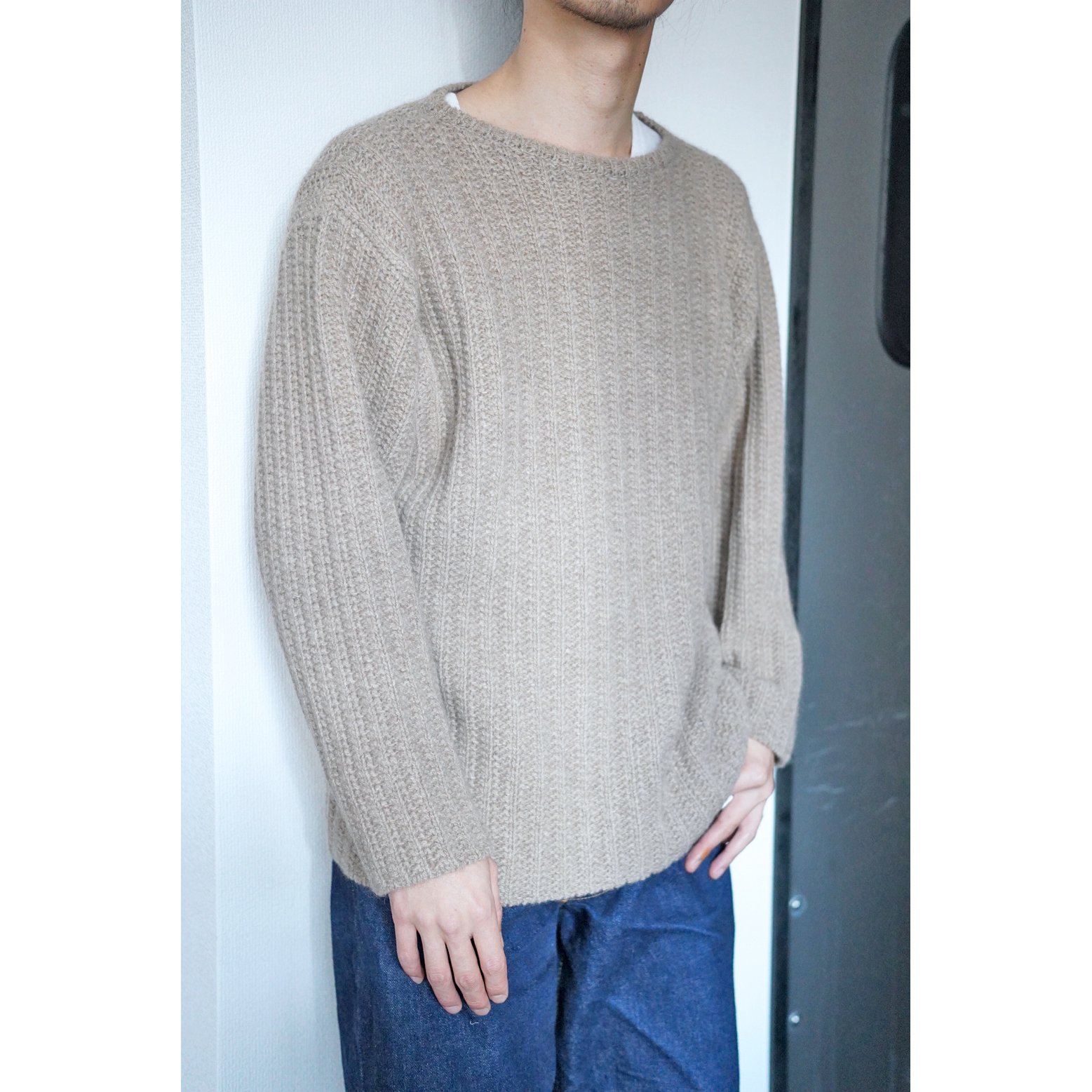 Olde H ＆ Daughter カシミヤニット white smoke