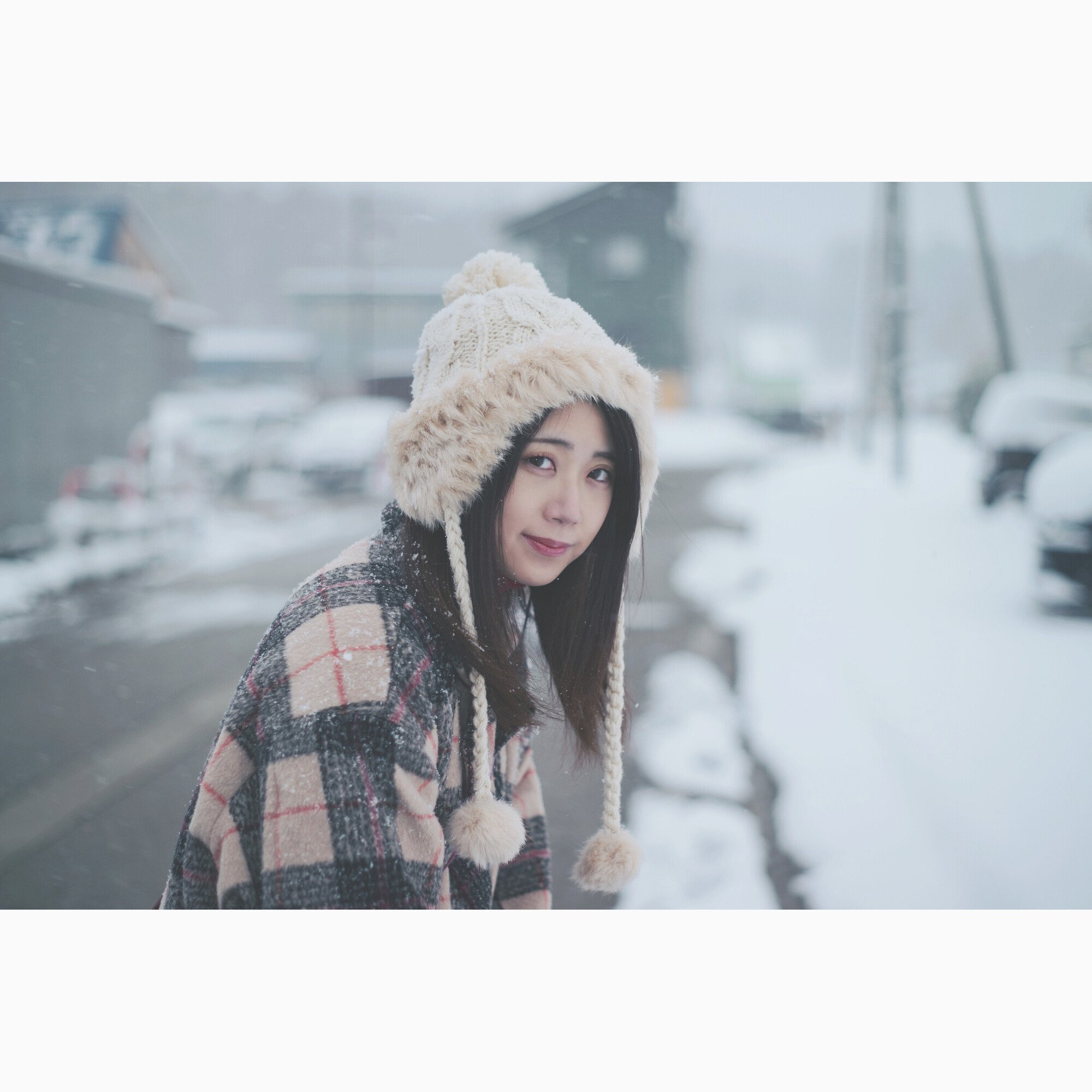 作例019 - 冬、雪ポートレート撮影｜ジュンイチ