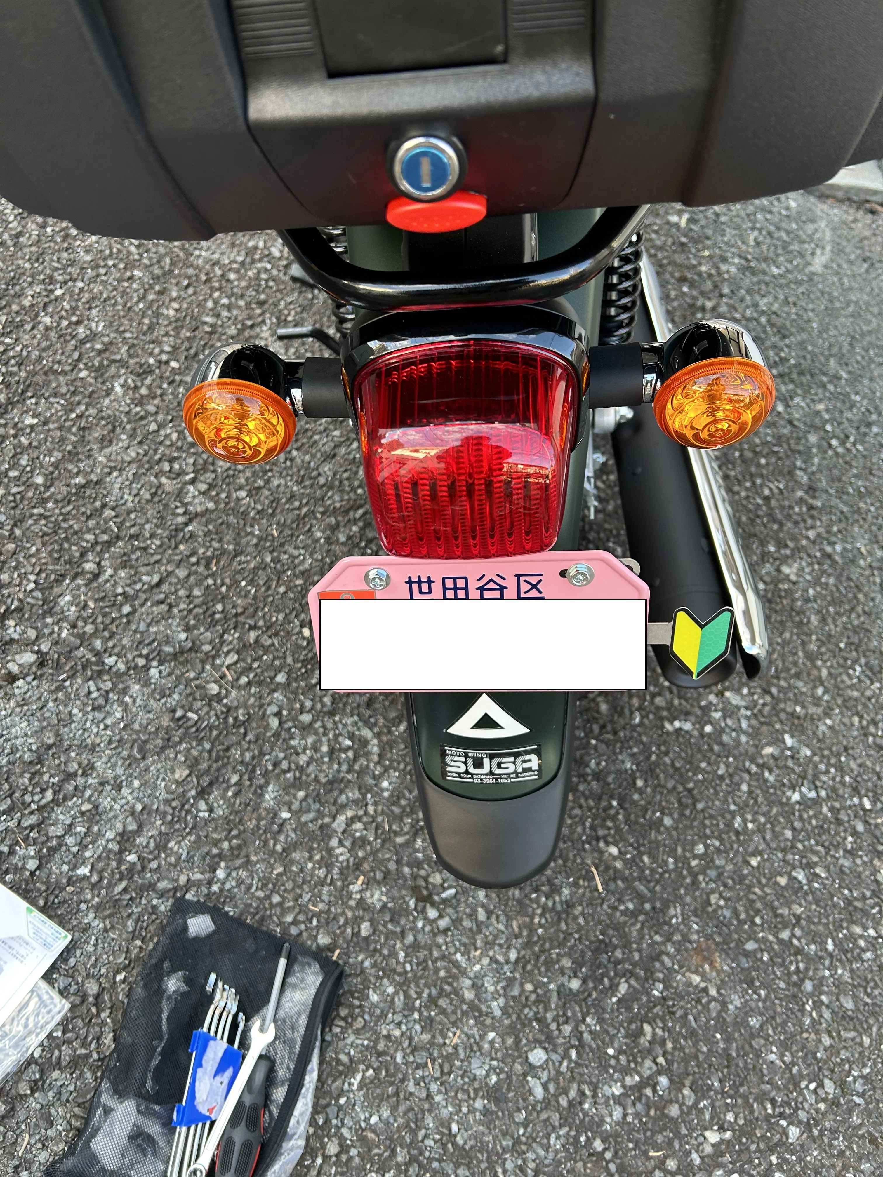 ⑥クロスカブに初心者マークをつけてみた！｜ITKokoro