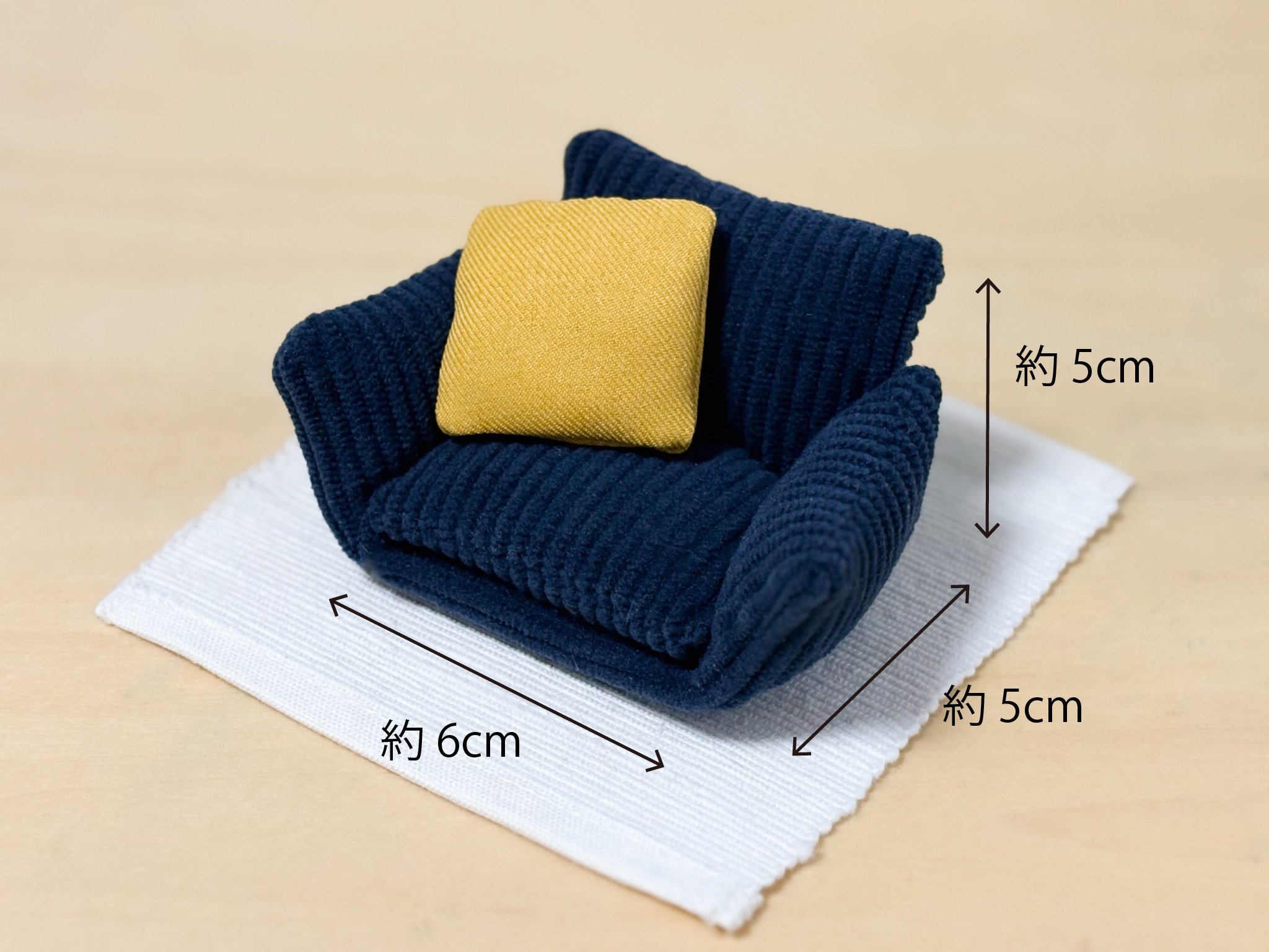 10cmぬい向けソファーの作り方｜にーび