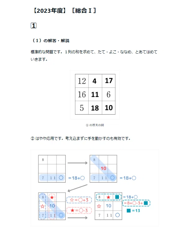 3年度分の解答解説】早稲田佐賀中学 新思考入試 総合Ⅰ・Ⅱ・英語