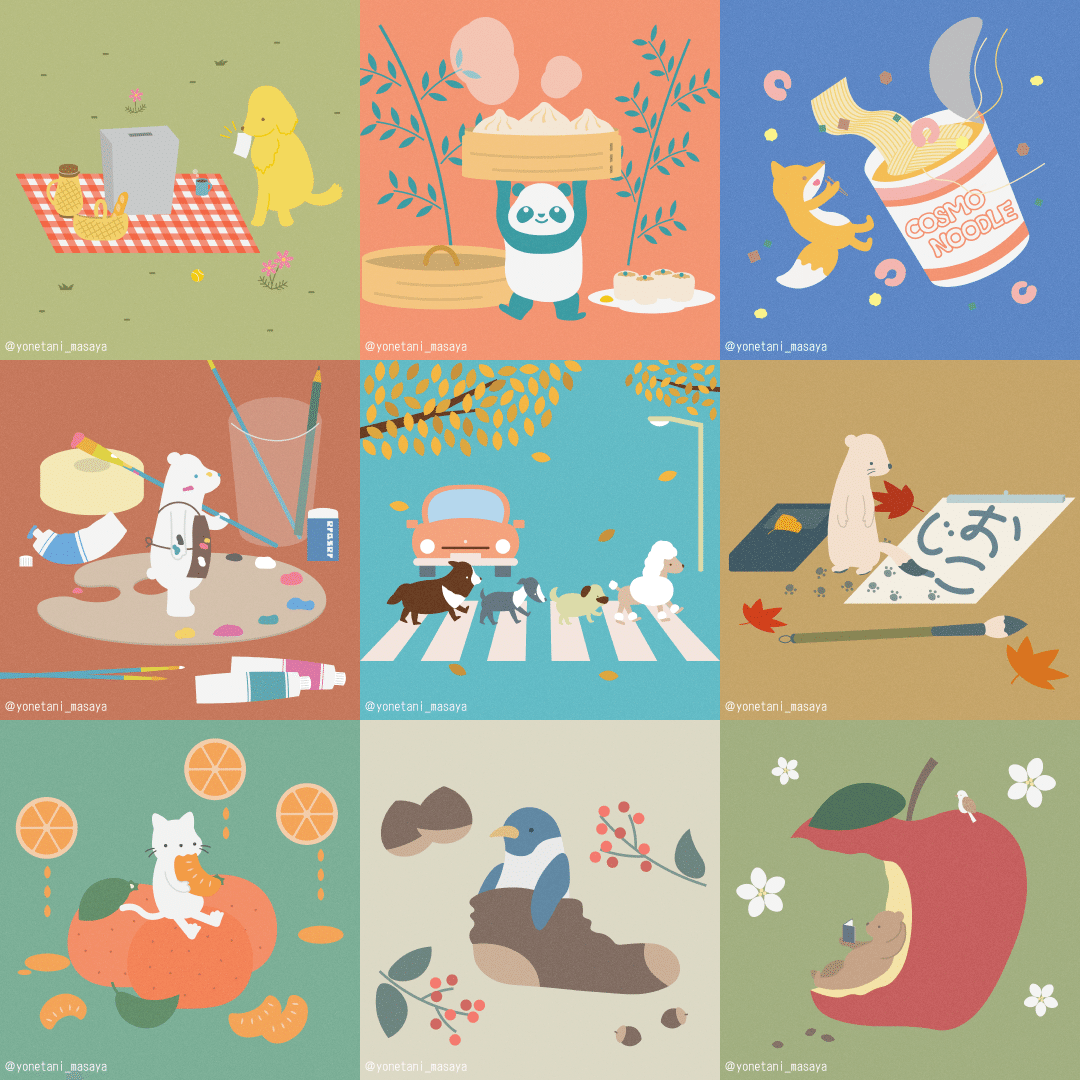毎日1イラスト、自身の世界観で。｜よねたに まさや 