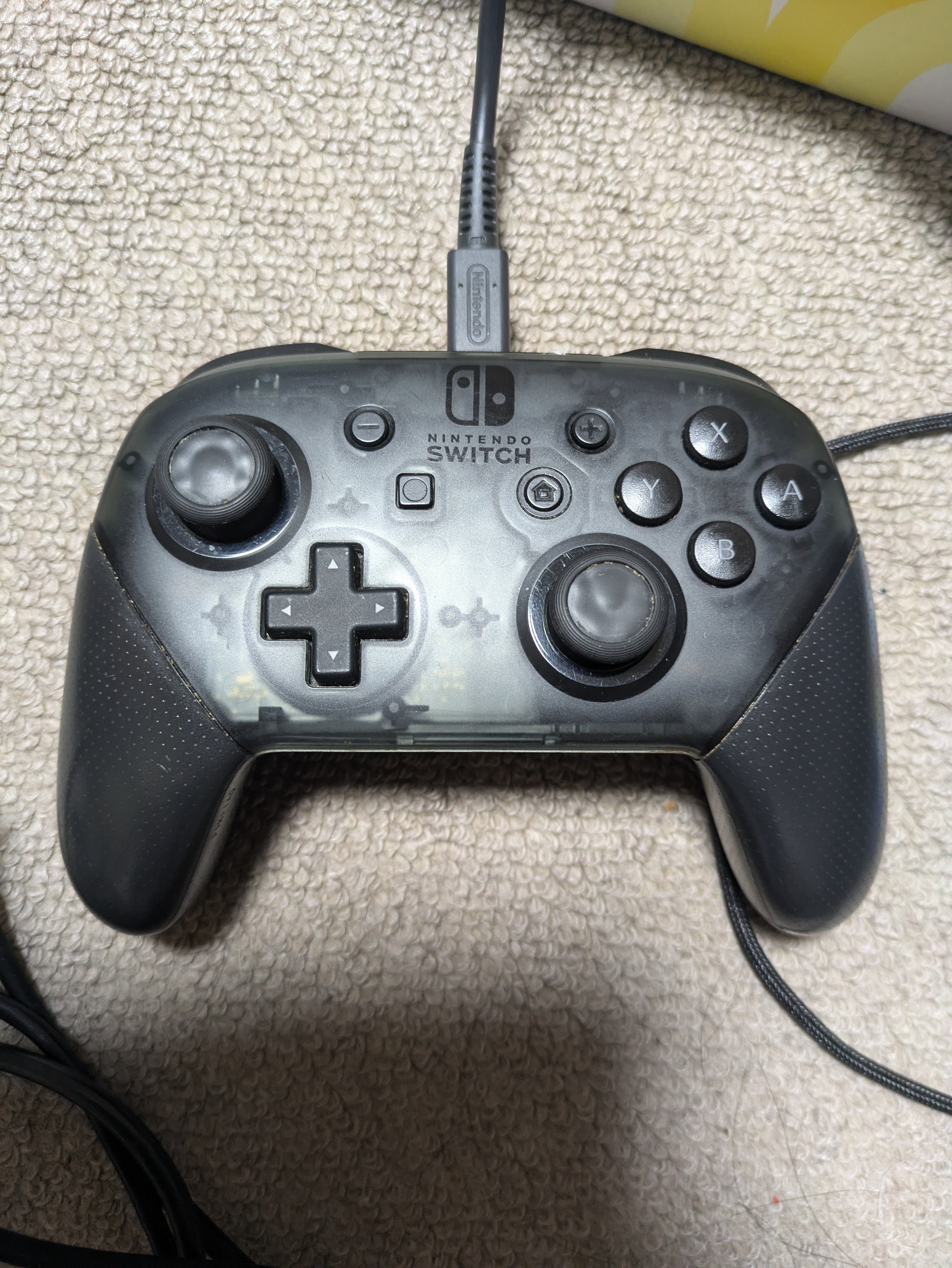 純正Switchプロコン【スーパーファミコンカスタム・円形