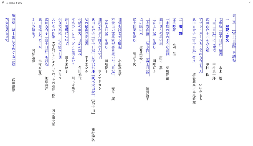 武田百合子（1925.9.25-1993.5.27）『富士日記を読む 中公文庫