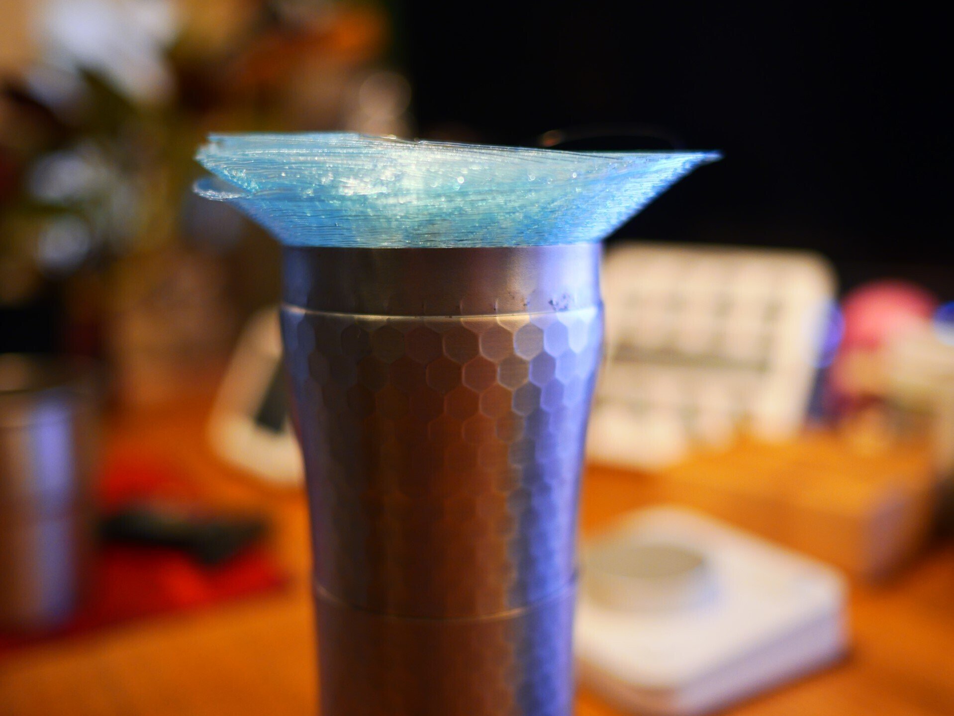 3Dプリンタでキャンプ用コーヒーミルに豆を入れやすくする 3Dプリンタでキャンプ用コーヒーミルに豆を入れやすくする