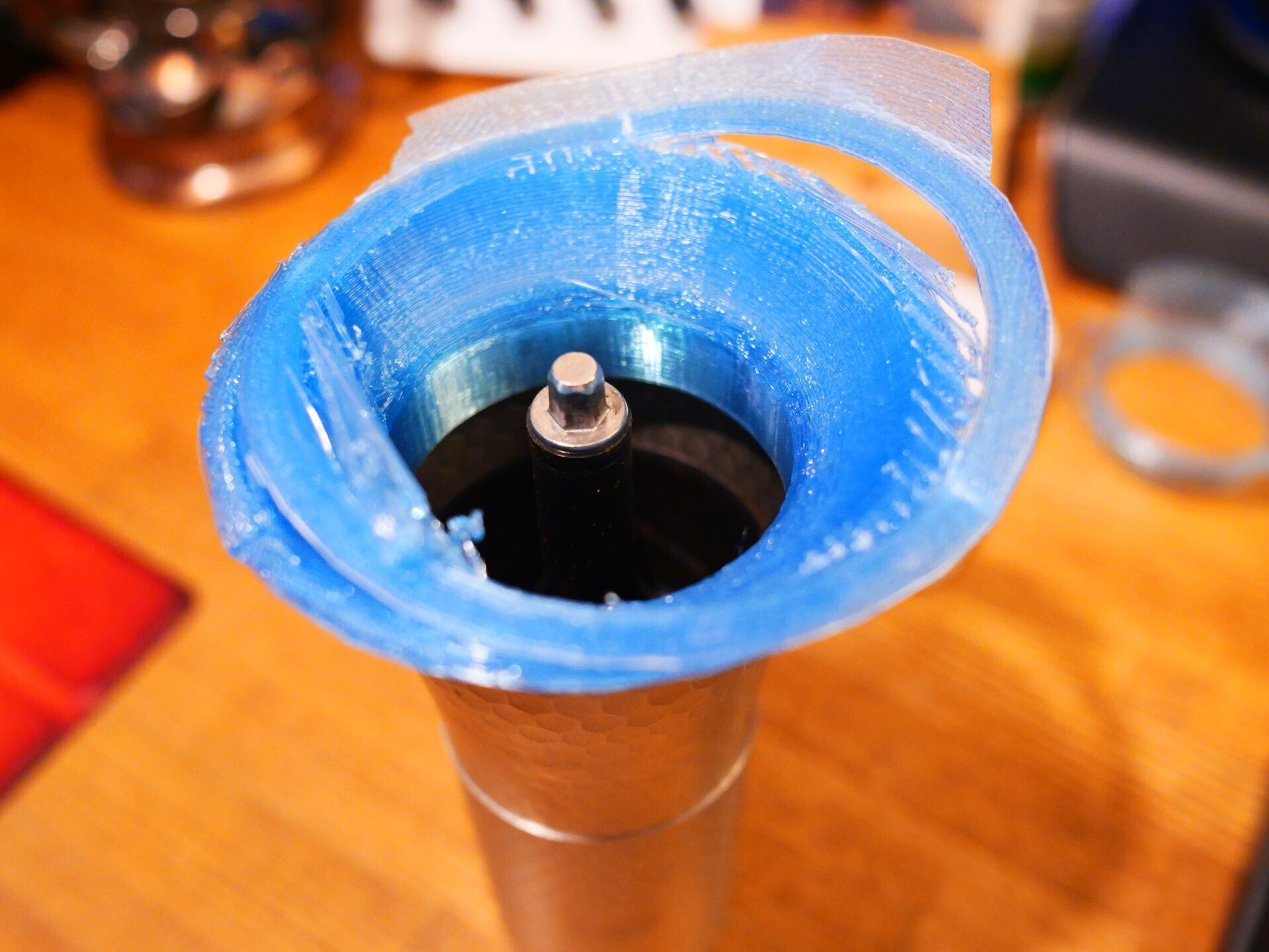 【誠実】 3Dプリンタでキャンプ用コーヒーミルに豆を入れやすくする バーベキュー・調理用品