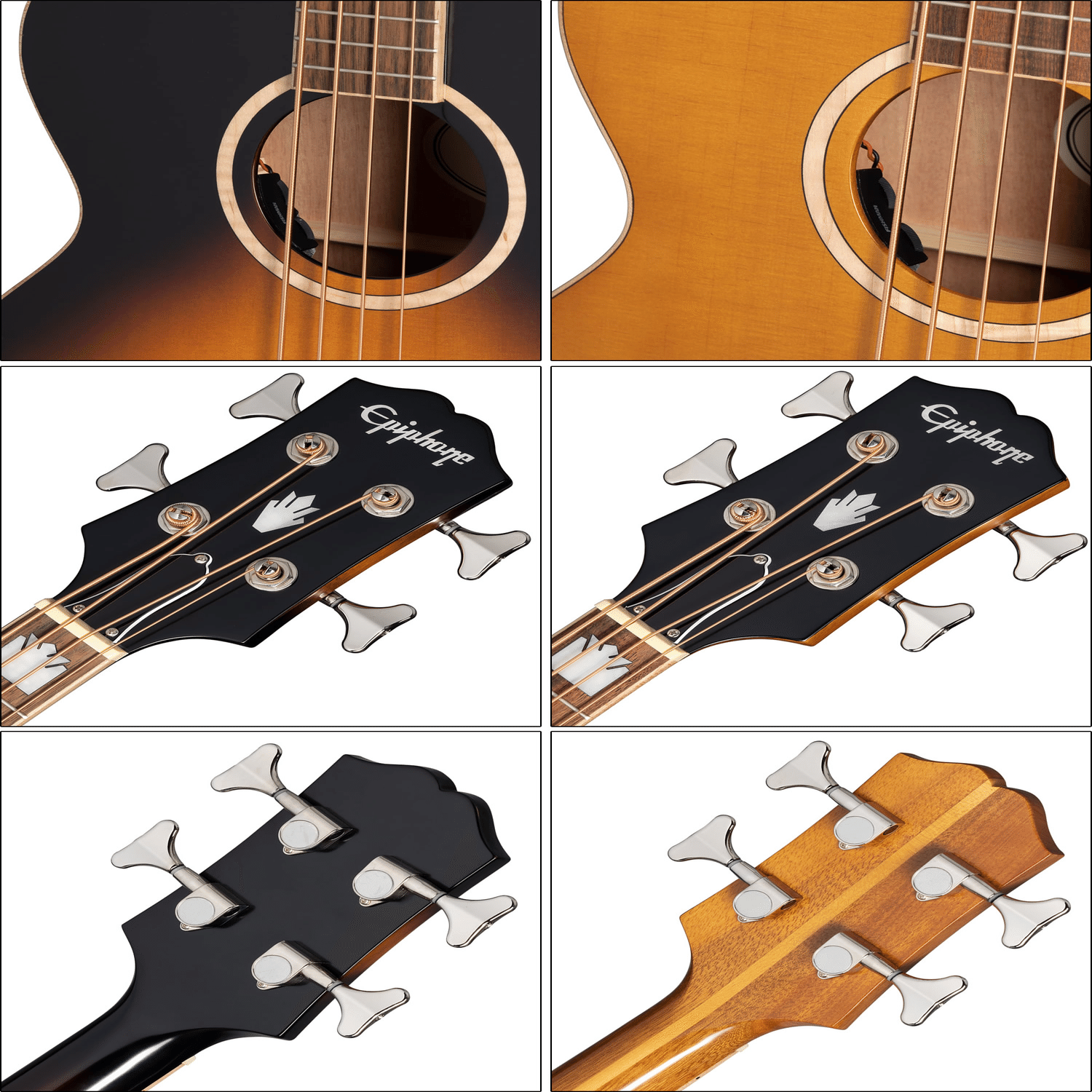 エピフォンによるエレアコベース「El Capitan J-200 Studio Bass