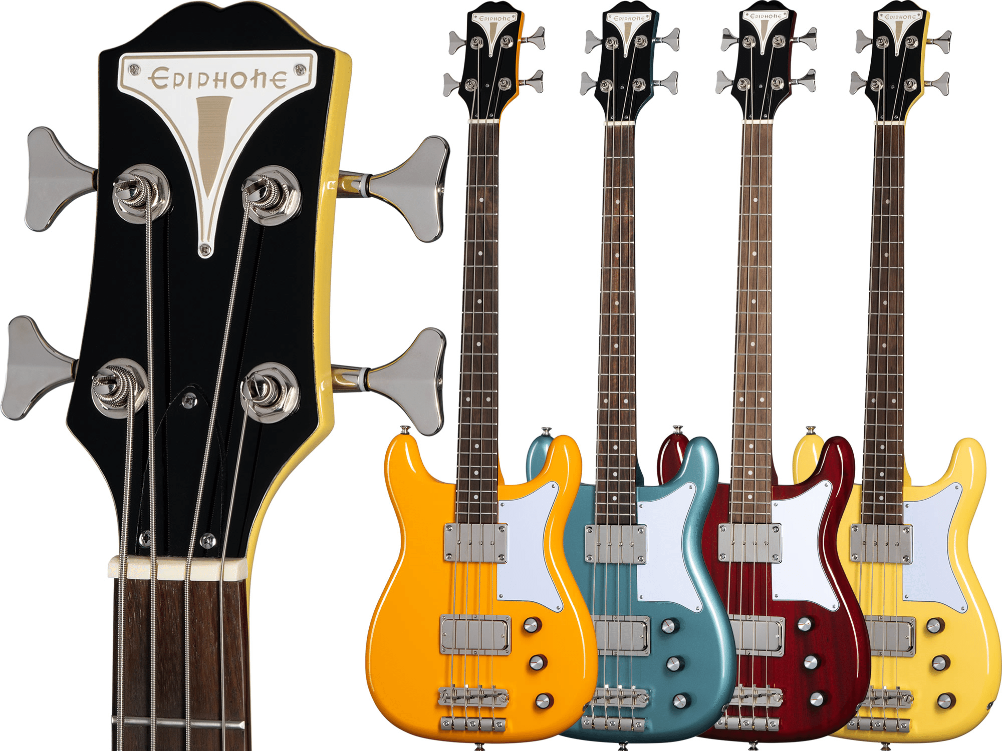 エピフォンによる30.5インチ・スケール・エレキベース「Newport Bass