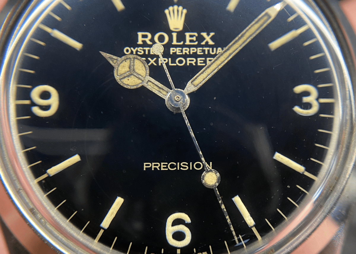 ロレックス BOY'S EXPLORER Ref-5500 Chapterring Glossy Gilt