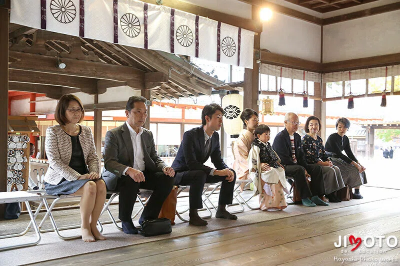 手向山八幡宮で七五三出張撮影