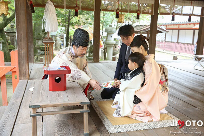 手向山八幡宮で七五三出張撮影