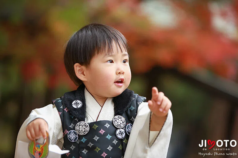 手向山八幡宮で七五三出張撮影