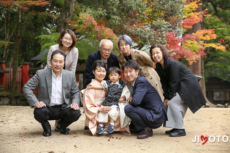 手向山八幡宮で七五三出張撮影