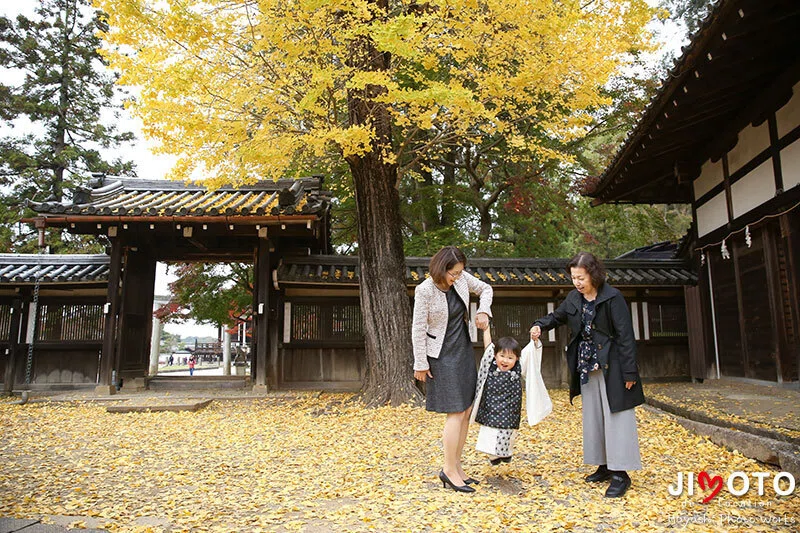 手向山八幡宮で七五三出張撮影