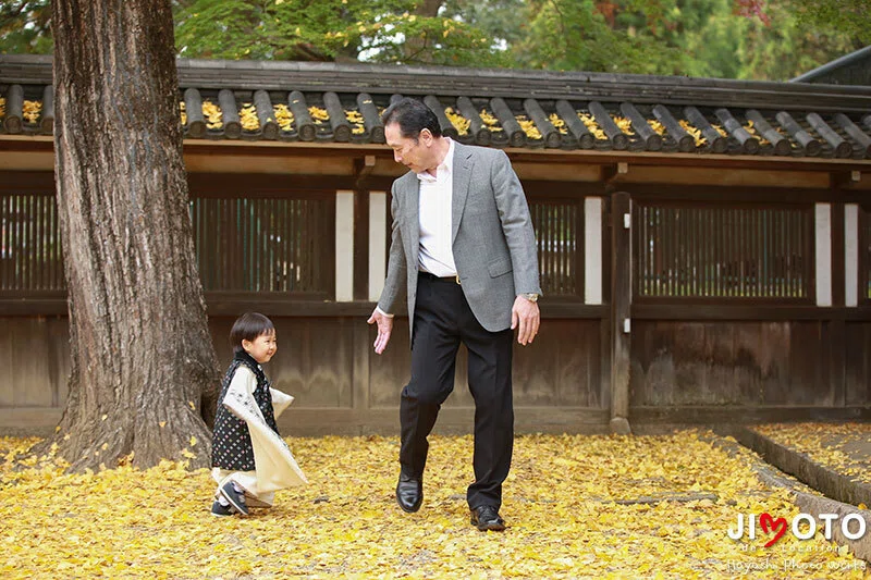 手向山八幡宮で七五三出張撮影
