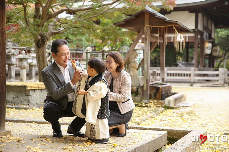 手向山八幡宮で七五三出張撮影
