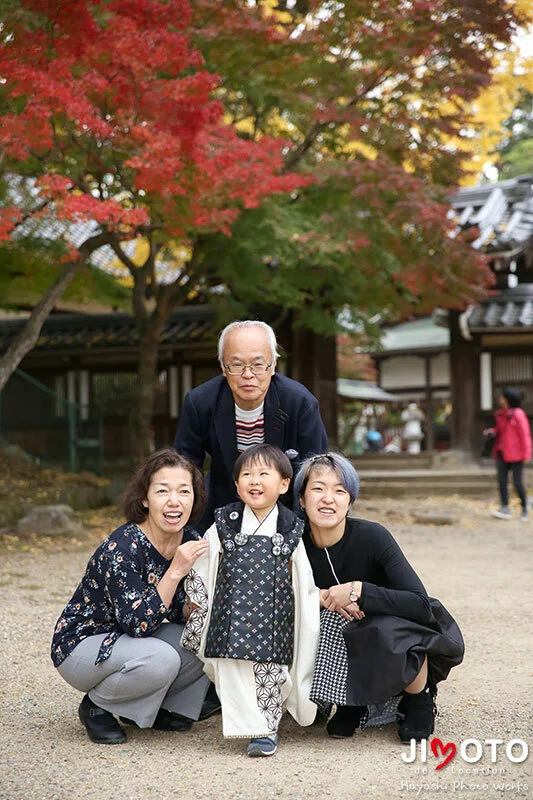 手向山八幡宮で七五三出張撮影