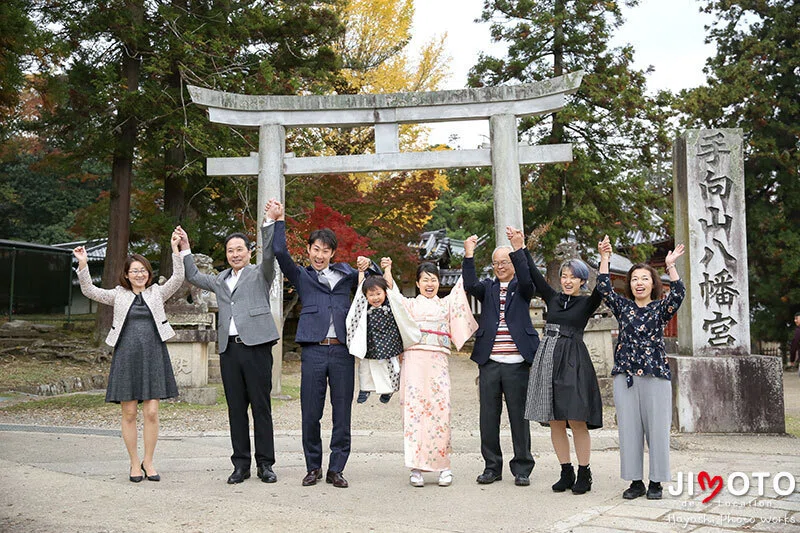 手向山八幡宮で七五三出張撮影
