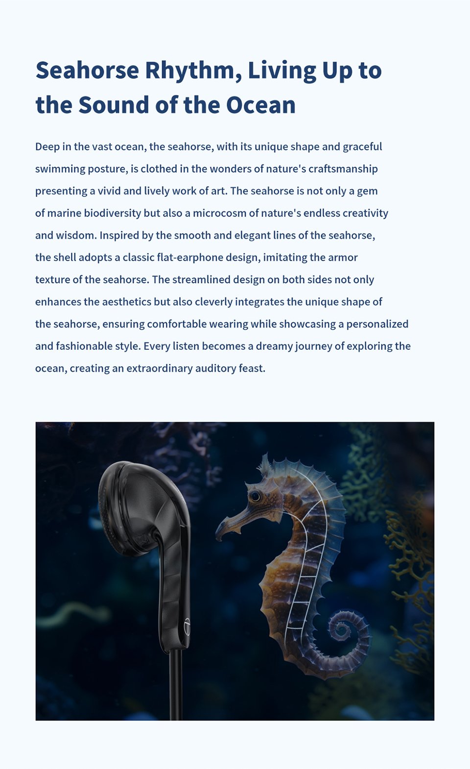 TRN Seahorse （タツノオトシゴ）は 気軽に使える従来型イヤホン