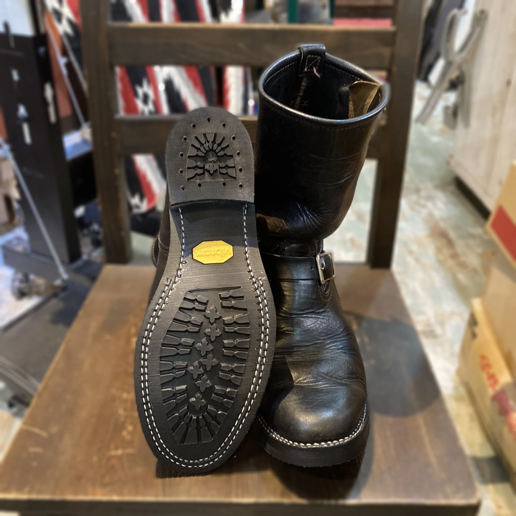 Resole/Sole Custom] WESCO Cycle Boss Engineer Boots｜CREA Repair 