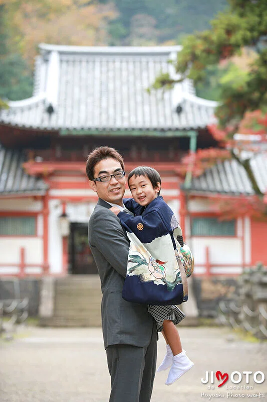 手向山八幡宮で七五三出張撮影