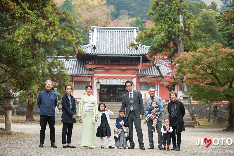 手向山八幡宮で七五三出張撮影