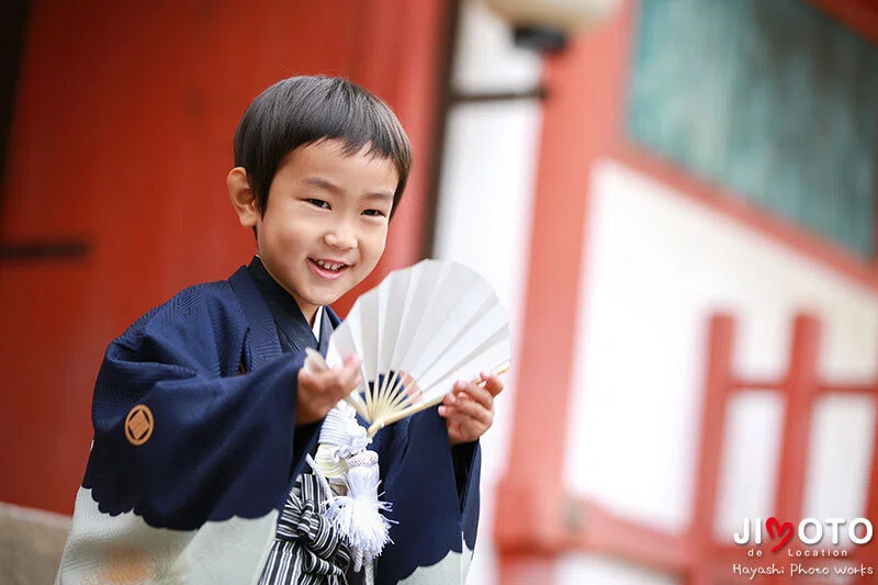 手向山八幡宮で七五三出張撮影