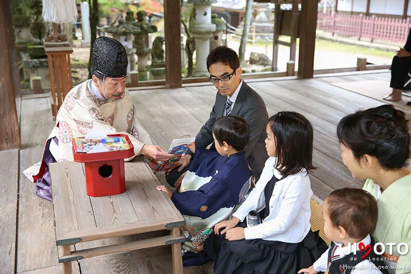 手向山八幡宮で七五三出張撮影
