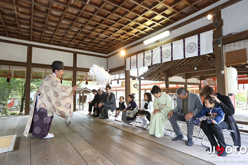 手向山八幡宮で七五三出張撮影