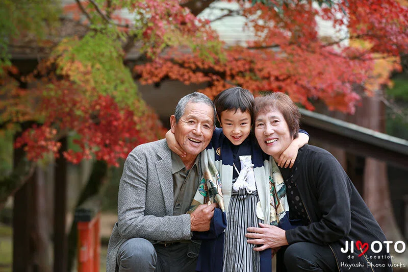 手向山八幡宮で七五三出張撮影