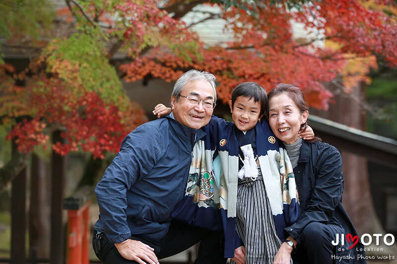 手向山八幡宮で七五三出張撮影