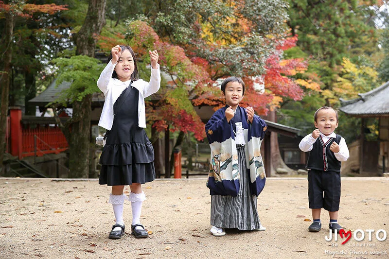 手向山八幡宮で七五三出張撮影