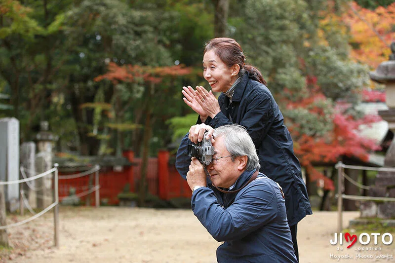 手向山八幡宮で七五三出張撮影