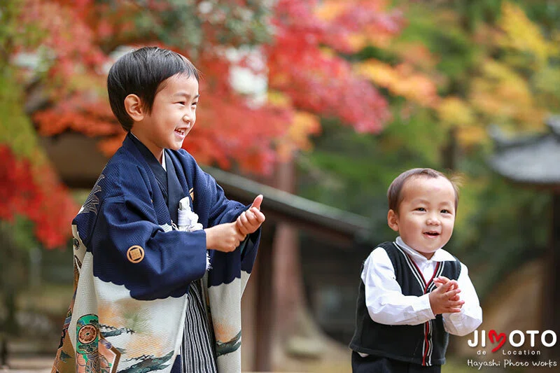 手向山八幡宮で七五三出張撮影