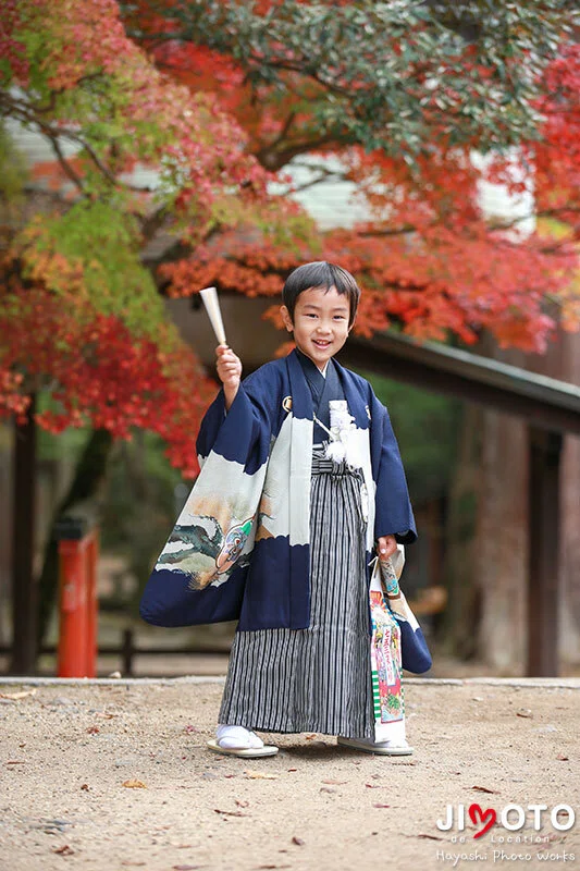 手向山八幡宮で七五三出張撮影