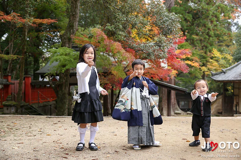 手向山八幡宮で七五三出張撮影