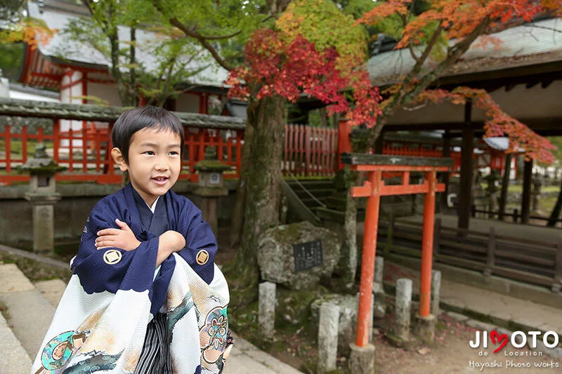 手向山八幡宮で七五三出張撮影
