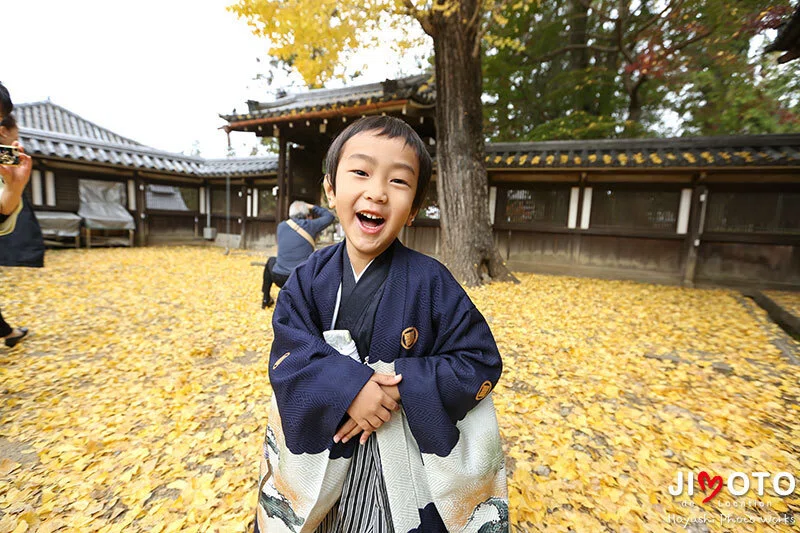 手向山八幡宮で七五三出張撮影