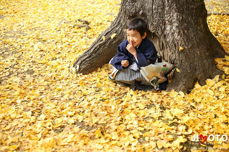 手向山八幡宮で七五三出張撮影