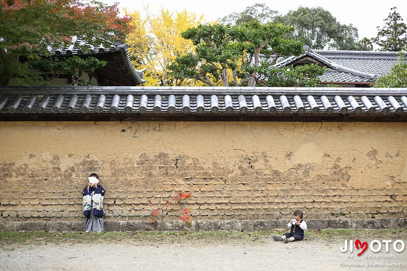 手向山八幡宮で七五三出張撮影