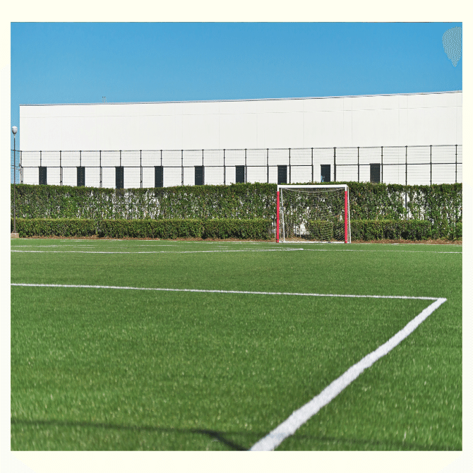 正規サッカー場で使用していた防球ネット ゴルフ、野球、サッカー