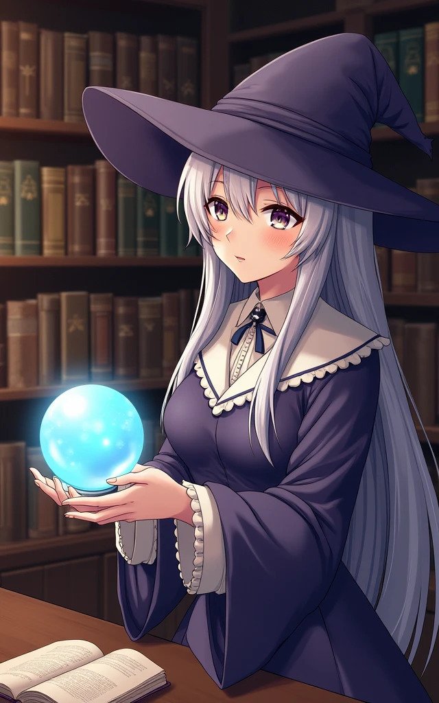 ♯17 魔法使いの絵｜にゃおりん｜線画イラスト練習中