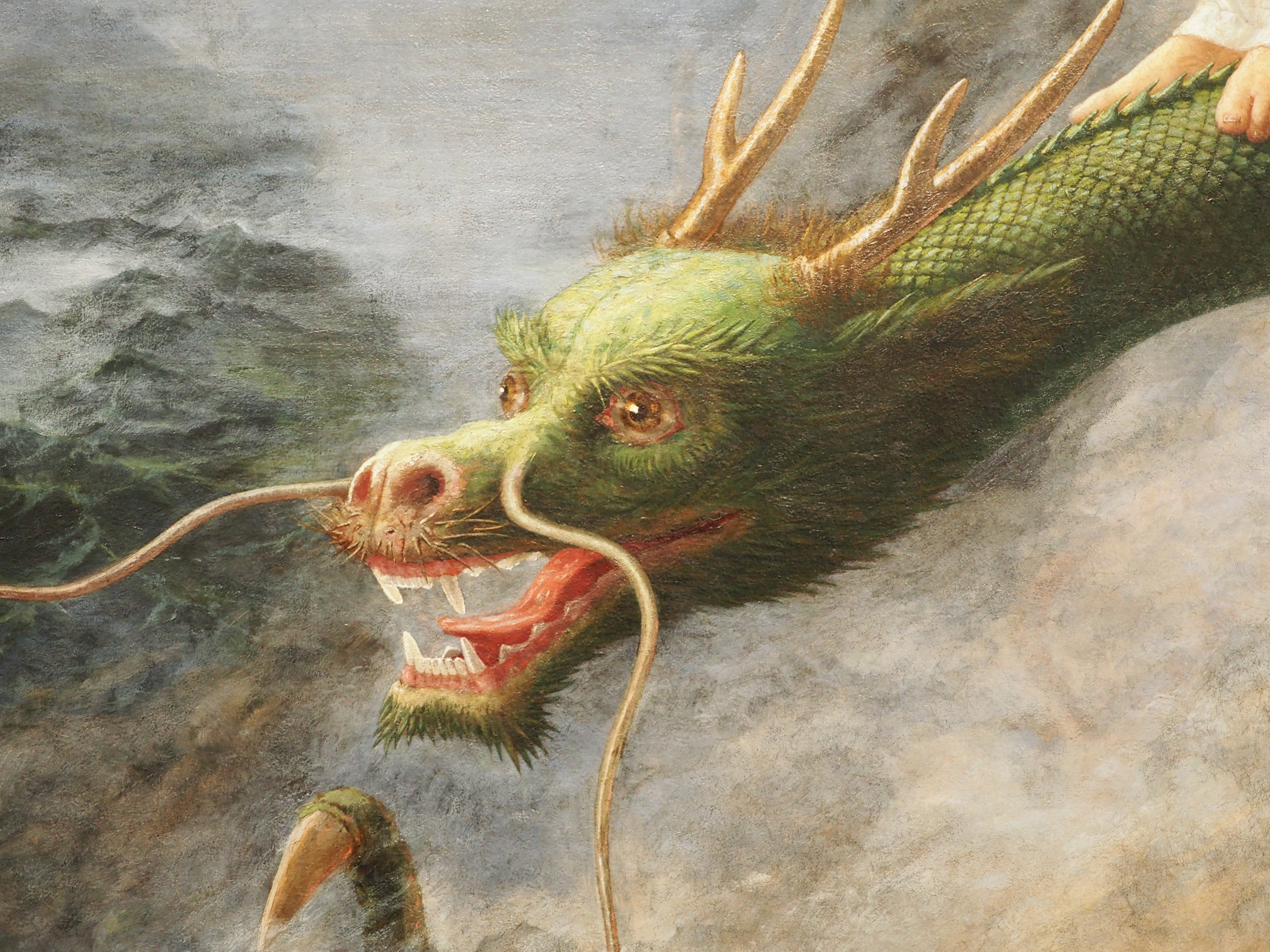 ○希望のロンド（輪舞）　　絵画原画 原田直次郎の描いた愛らしい表情の『龍』｜かわかわ