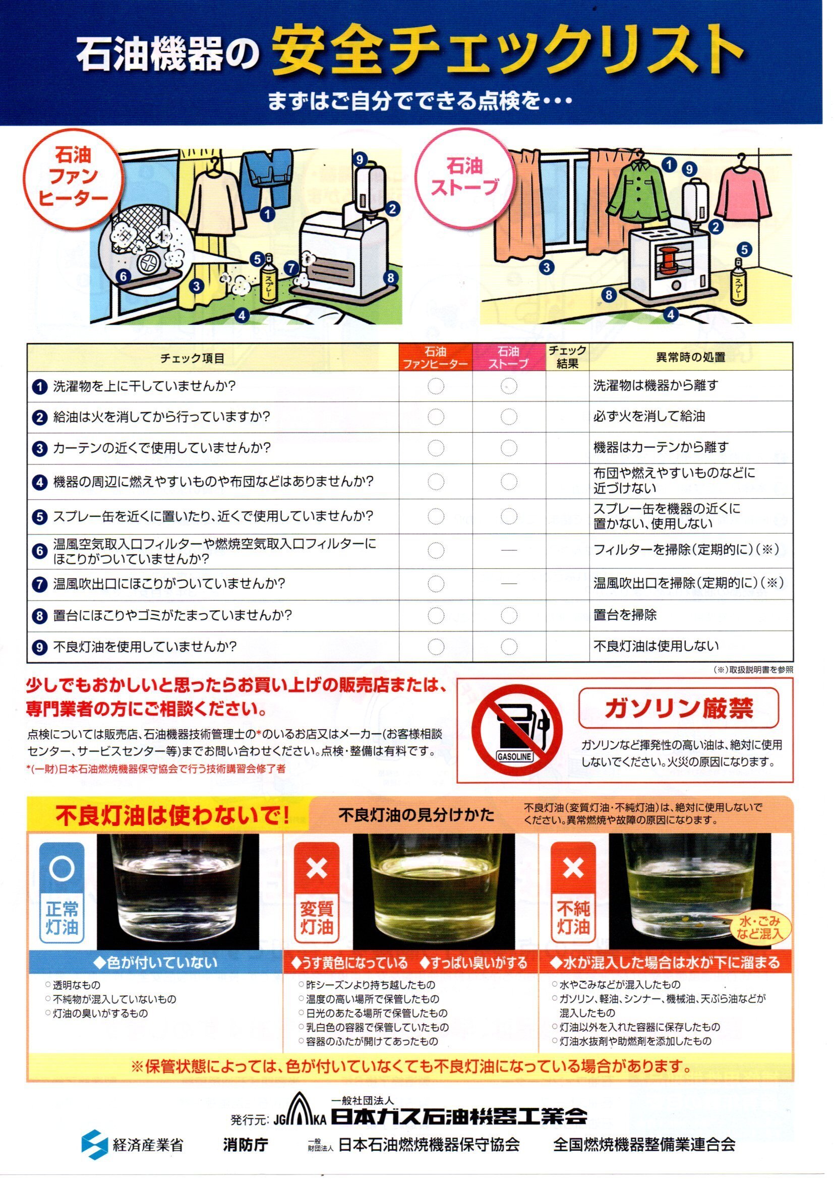 石油ストーブ・石油ファンヒーター関連各種重要資料』：toyotomi
