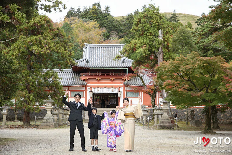 手向山八幡宮で七五三出張撮影