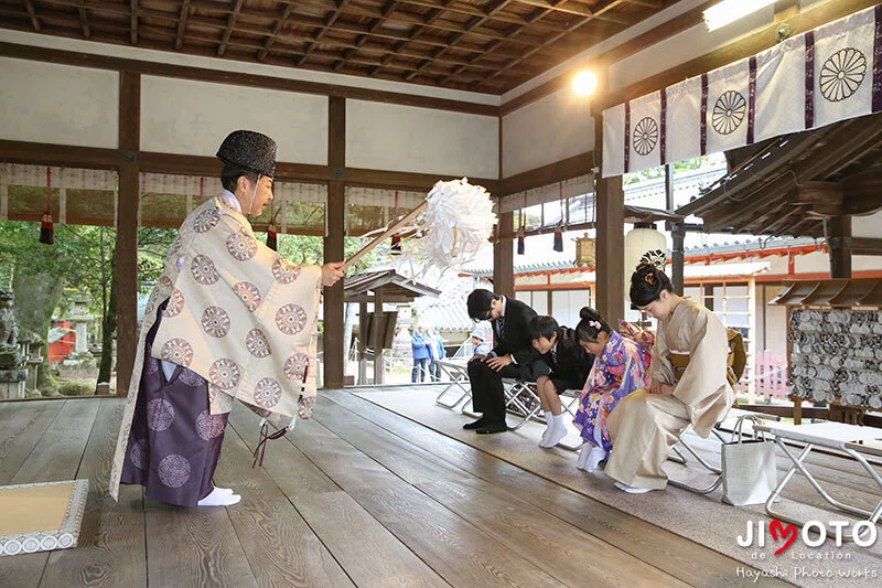 手向山八幡宮で七五三出張撮影